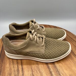 UGG Shoes Hepner Mens Size 8 Woven Leather Oxford Treadlite Lace up Sneakers